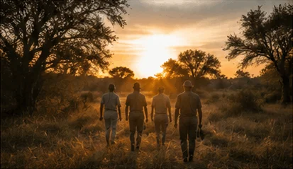 Fur people walking on safari in the bush - Londolozi.'s commitment to conservation.