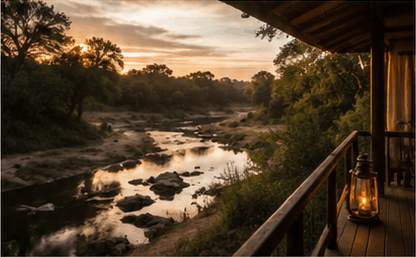 Londolozi Granite Suites - deck and river setting