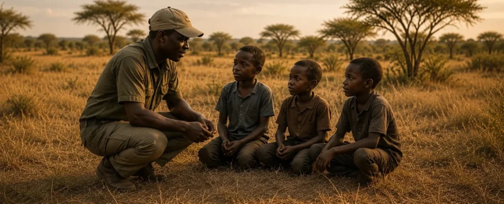 A Game Guide with community children
