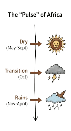 Seasonal Timeline for African safari best times to visit