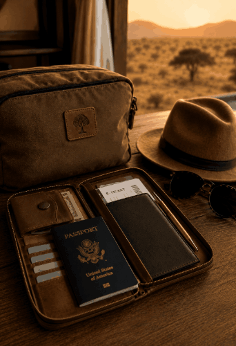 Keep travel documents handy at all times