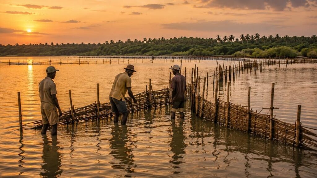 Traditional Fish traps in Kosi Bay