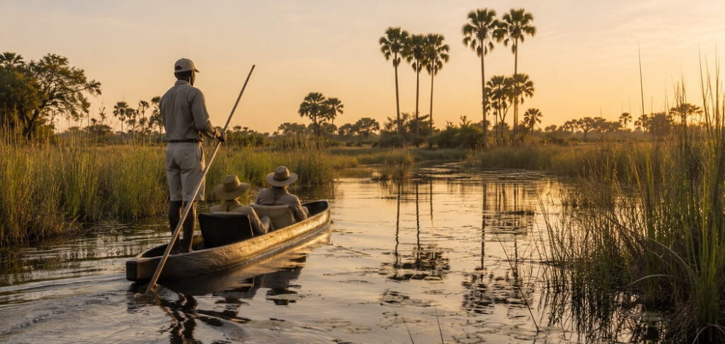 A guiding Safari in the Okavango Delta