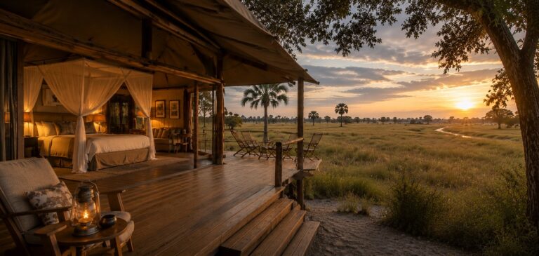 Duba Plains Camp, Okavango, Botswana.