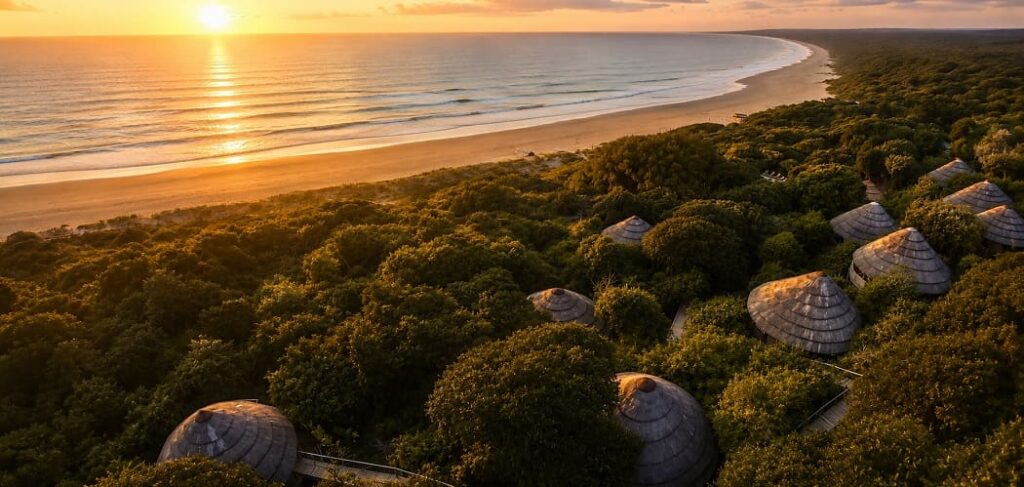 Thonga Beach Lodge setting